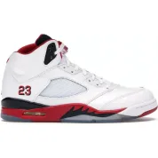 Air Jordan Nike AJ 5 V Retro Fire Red Black Tongue