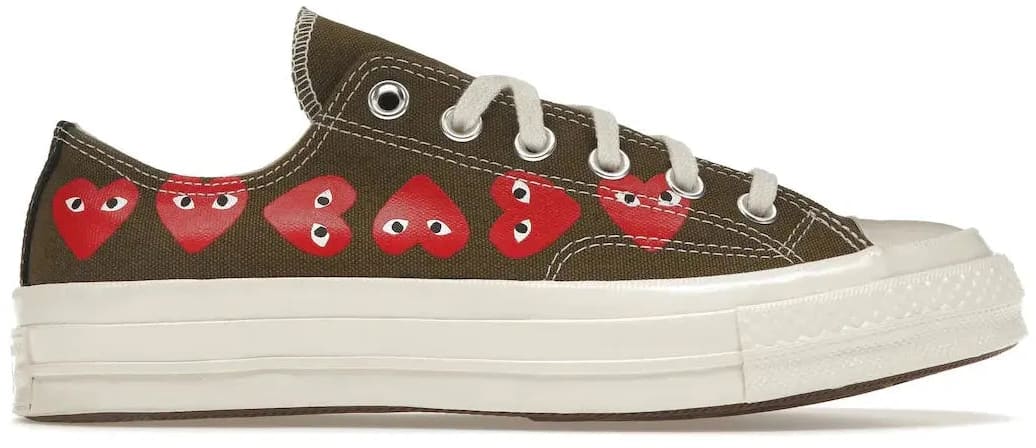 Converse Chuck Taylor All-Star 70 Ox Comme des Garçons Multi Heart Green
