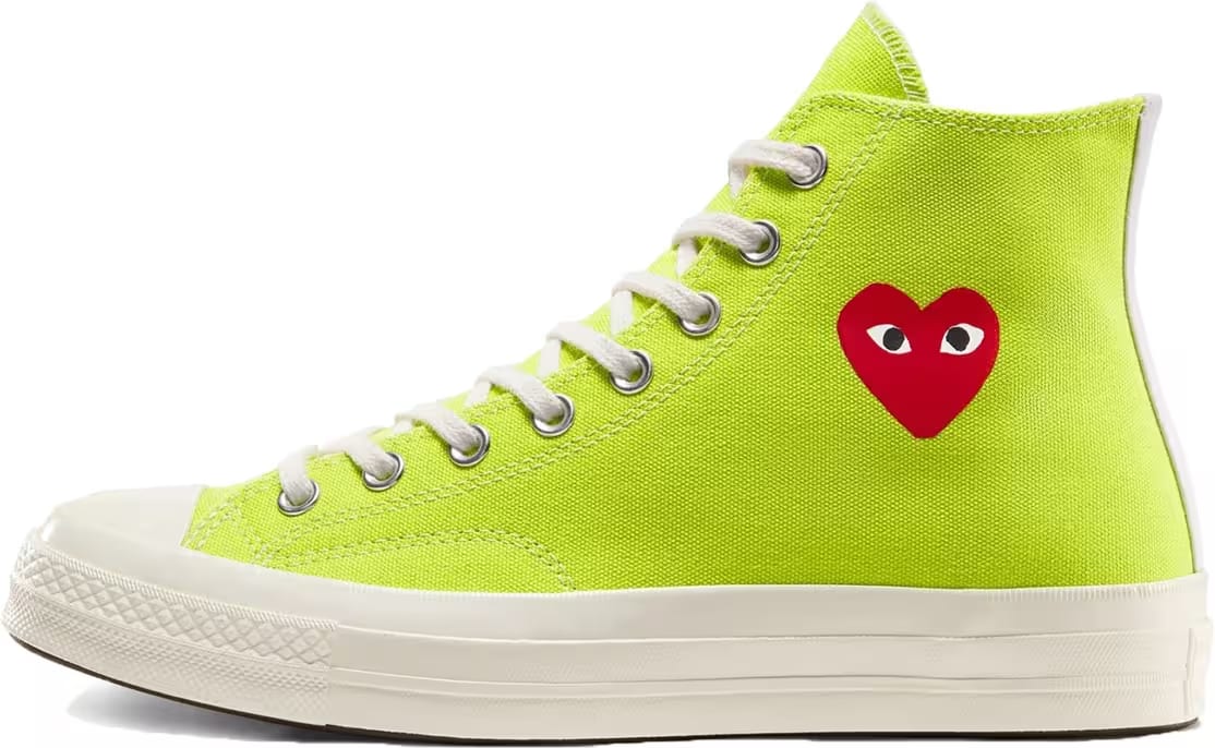 Converse Chuck Taylor All-Star 70s Hi Comme des Garçons Play Bright Green