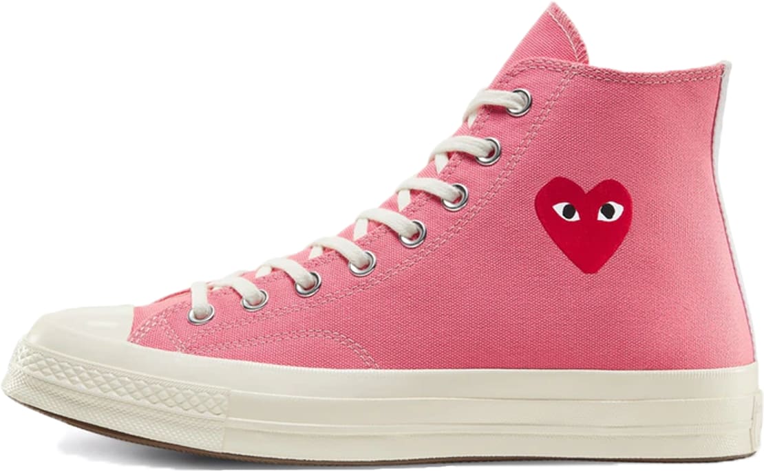 Converse Chuck Taylor All-Star 70s Hi Comme des Garçons Play Bright Pink