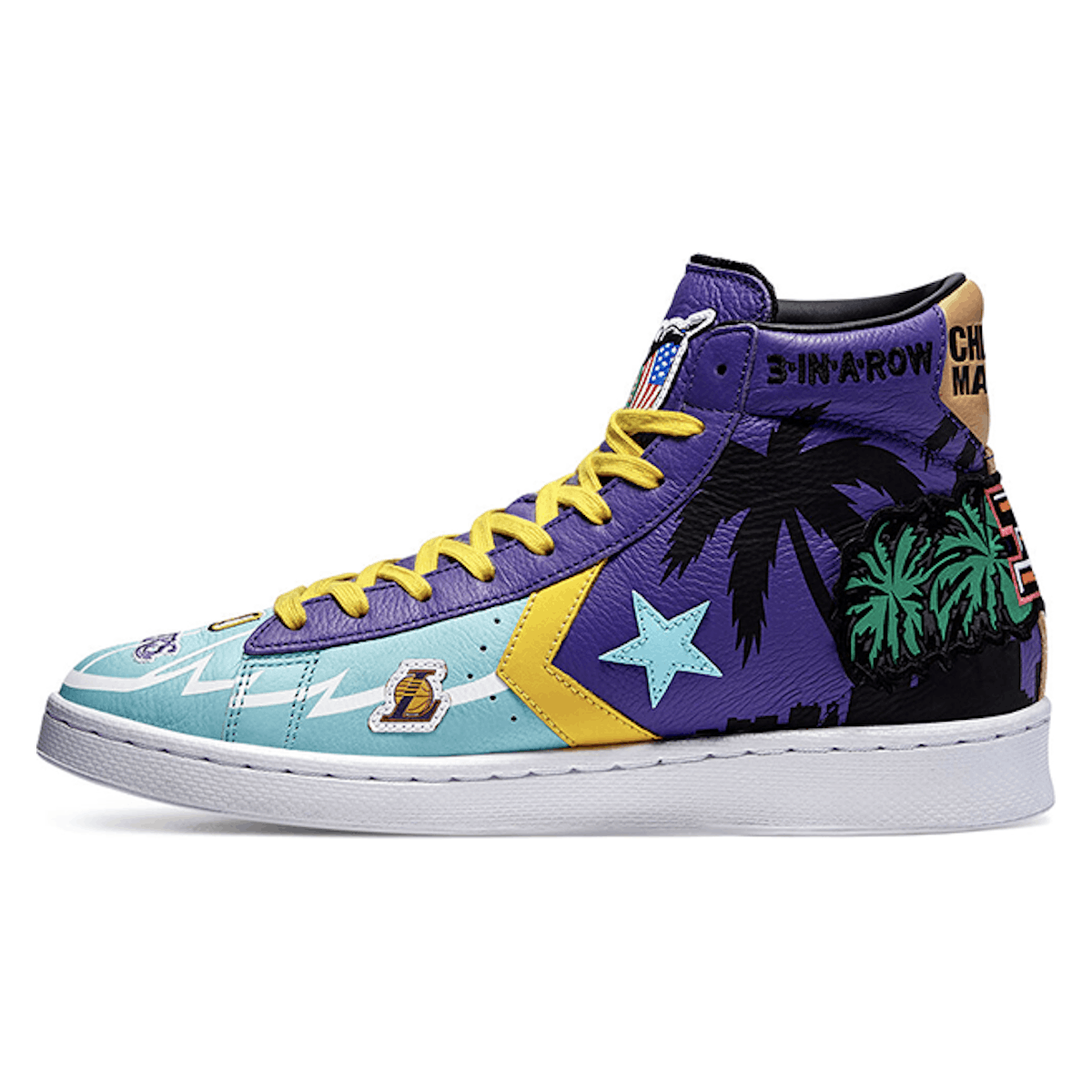 Converse x Chinatown Market "Lakers Championship Jacket" Pro Leather High Top