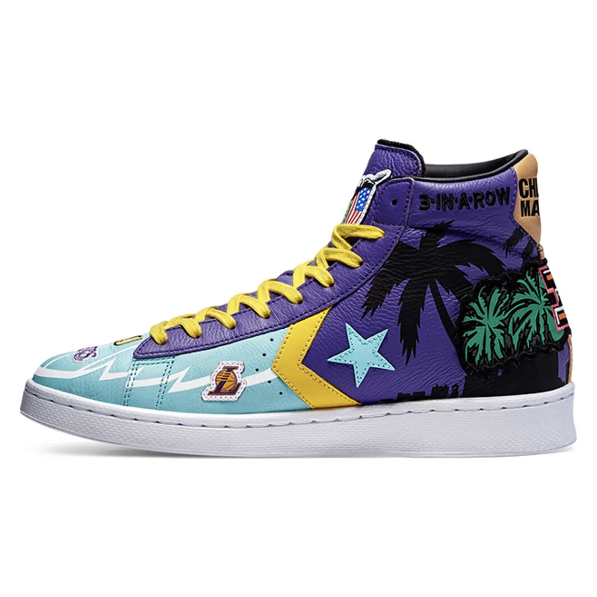Converse x Chinatown Market "Lakers Championship Jacket" Pro Leather High Top