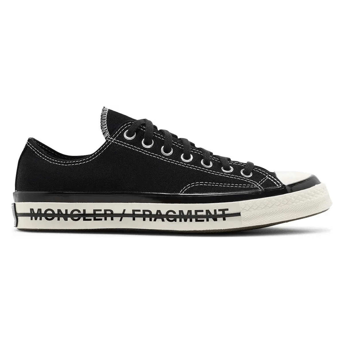 Fragment Design x Moncler x Converse Chuck 70 Low "Black"