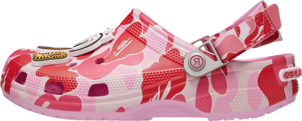 Crocs Classic Clog A Bathing Ape ABC Camo Pink