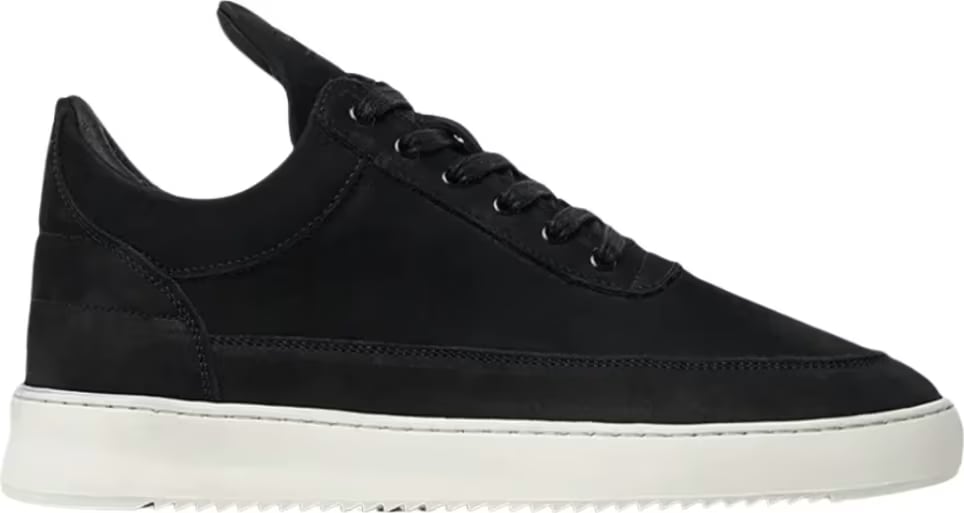 Filling Pieces Low Top Ripple Nubuck Black