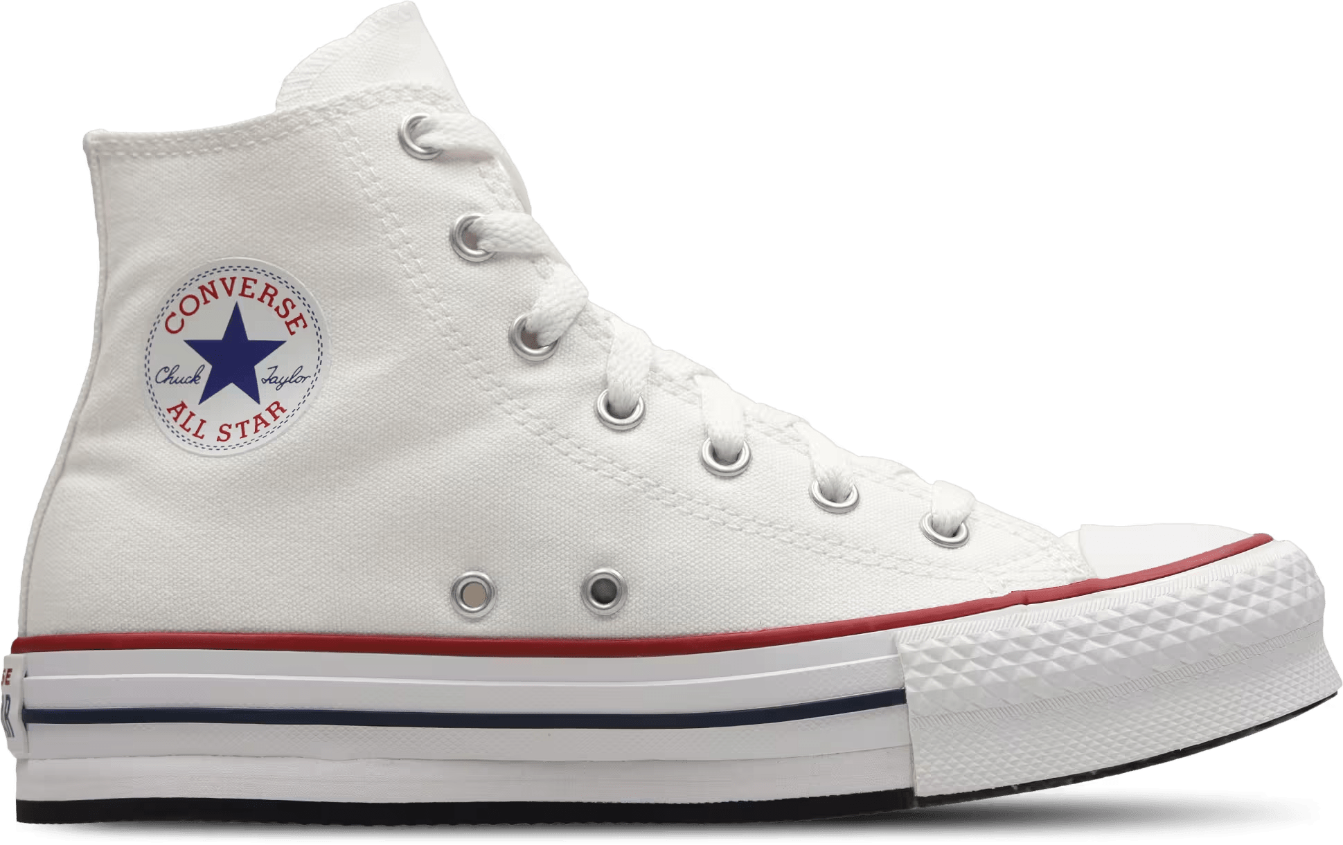 Converse Chuck Taylor All Star EVA Lift Canvas Platform White Garnet Navy (GS)
