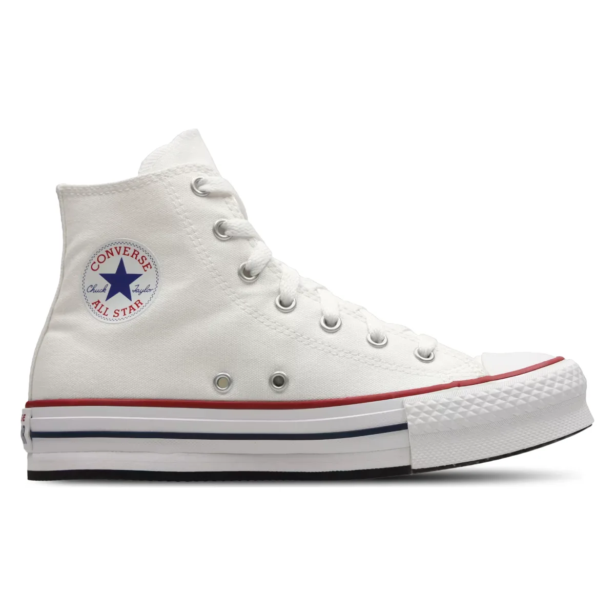 Converse Chuck Taylor All Star EVA Lift Canvas Platform White Garnet Navy (GS)