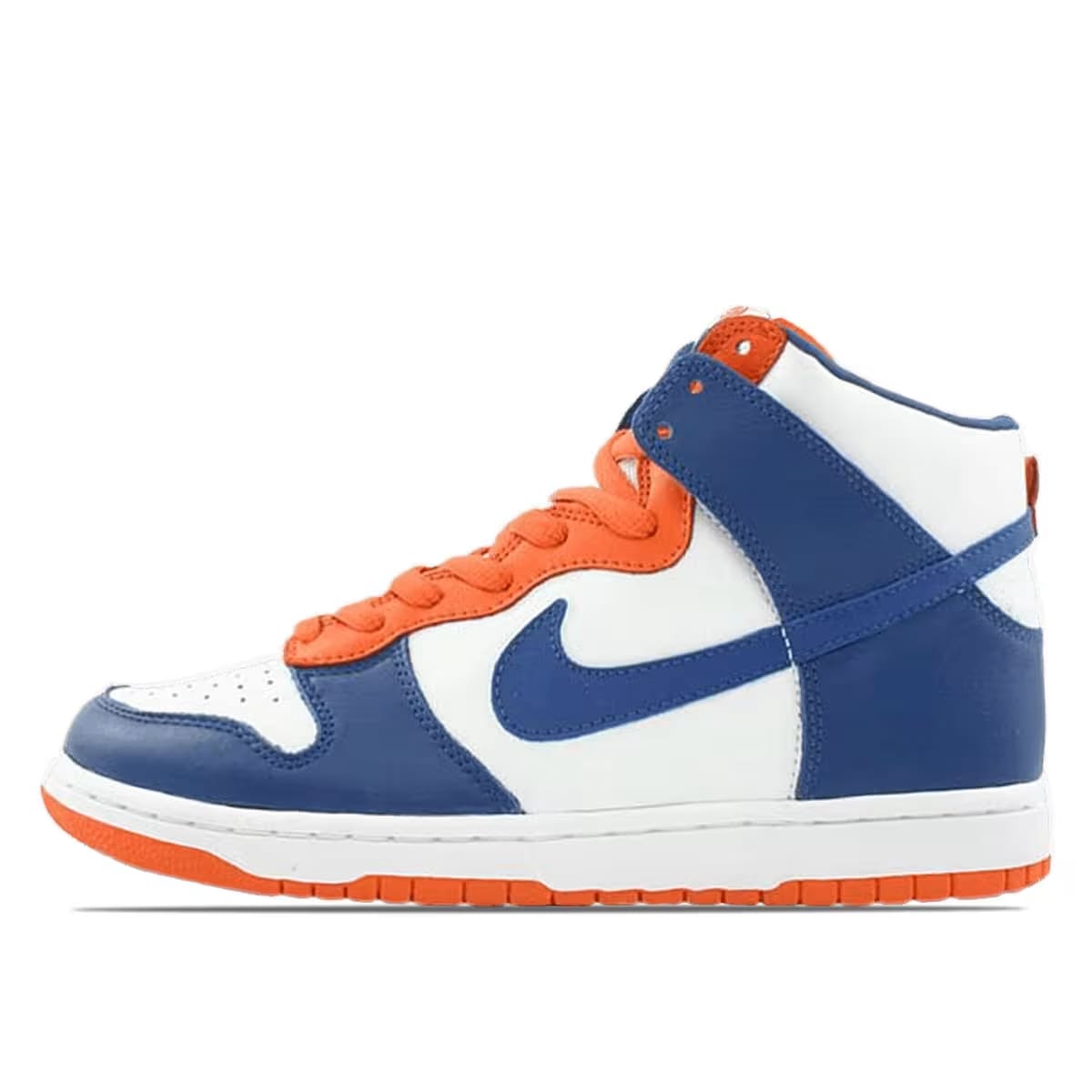 Nike Dunk High White Blue Ribbon Orange