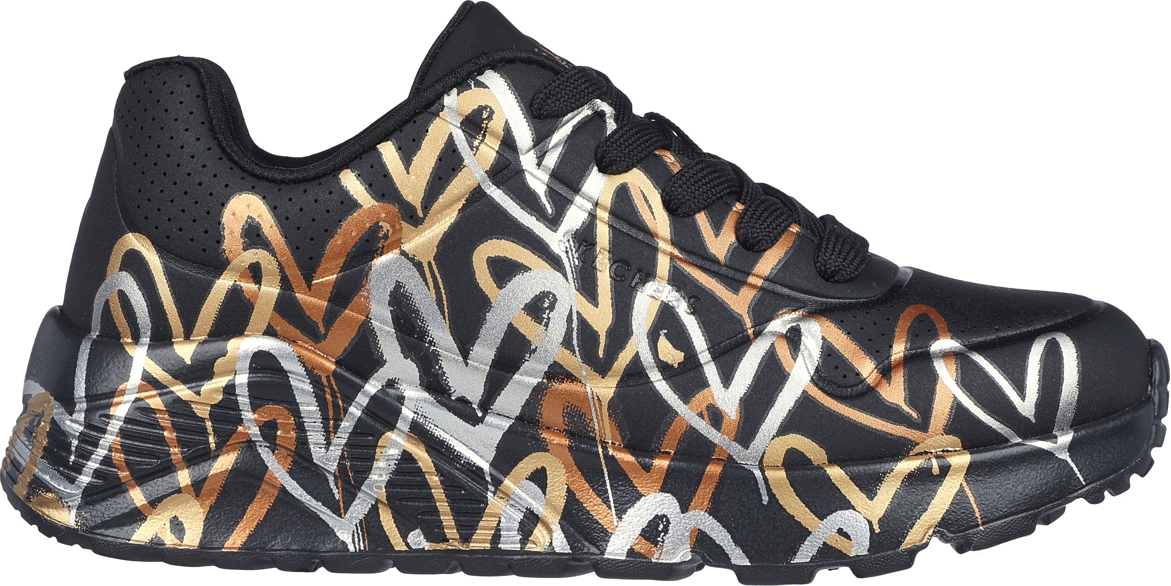 Skechers x JGoldcrown: UNO Lite - Metallic Love