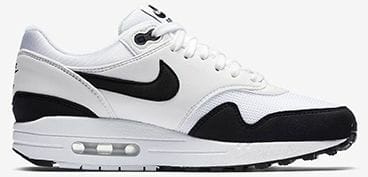 nike air max 1 dames wit zwart