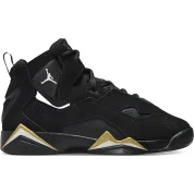 Jordan True Flight Black Metallic Gold White (GS)