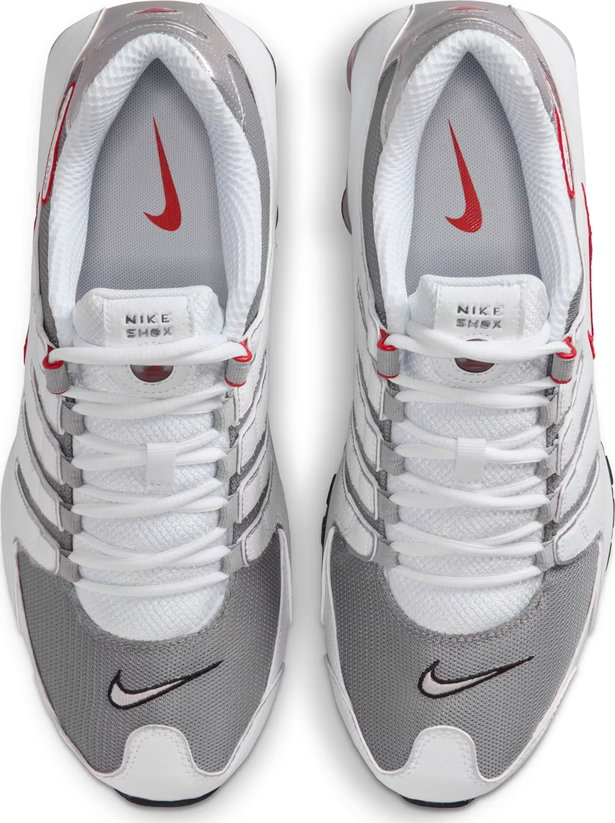 Nike Shox NZ "White Red Metallic Silver"