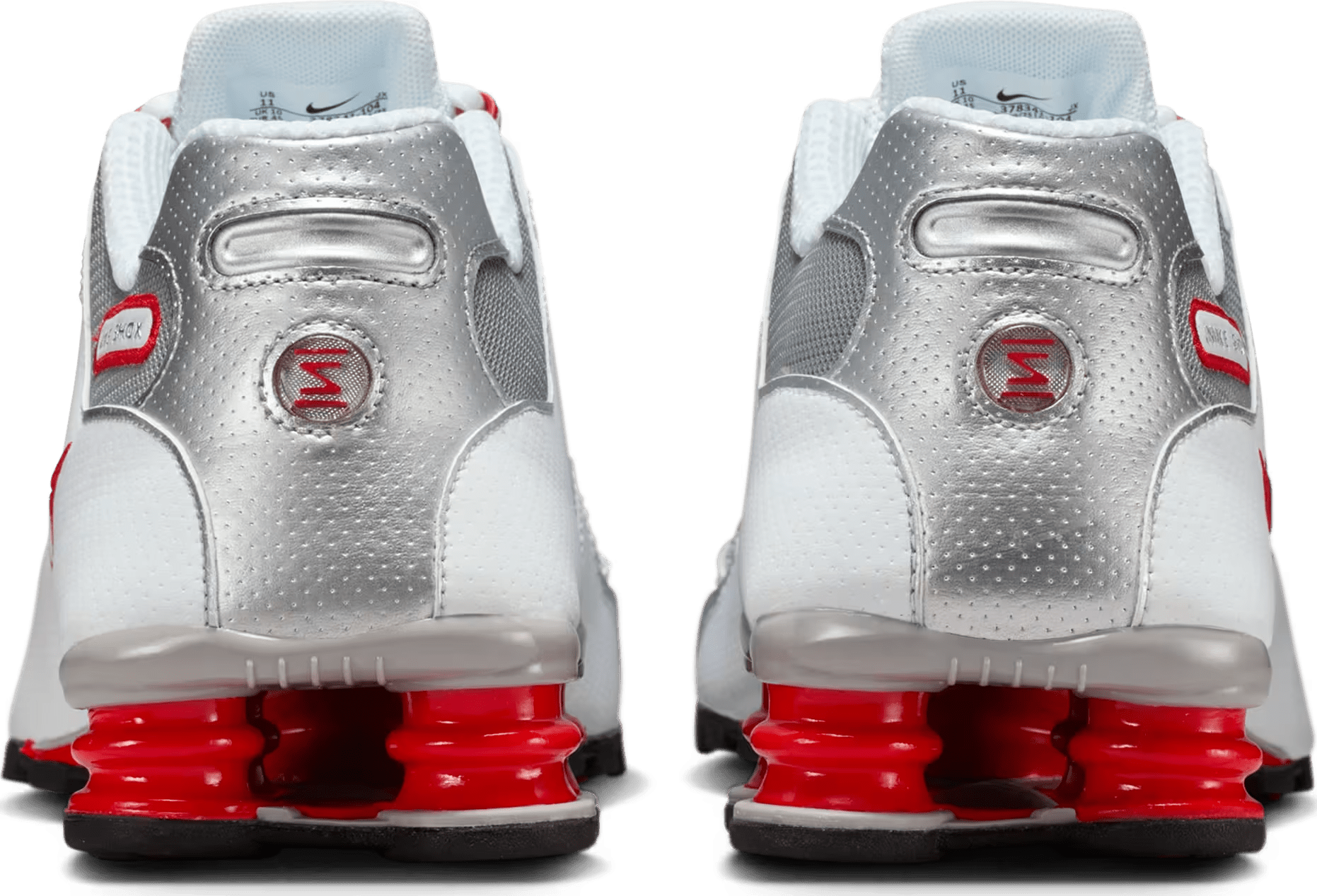 Nike Shox NZ "White Red Metallic Silver"