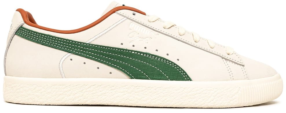 Puma Clyde FG Pristine White Vine Green