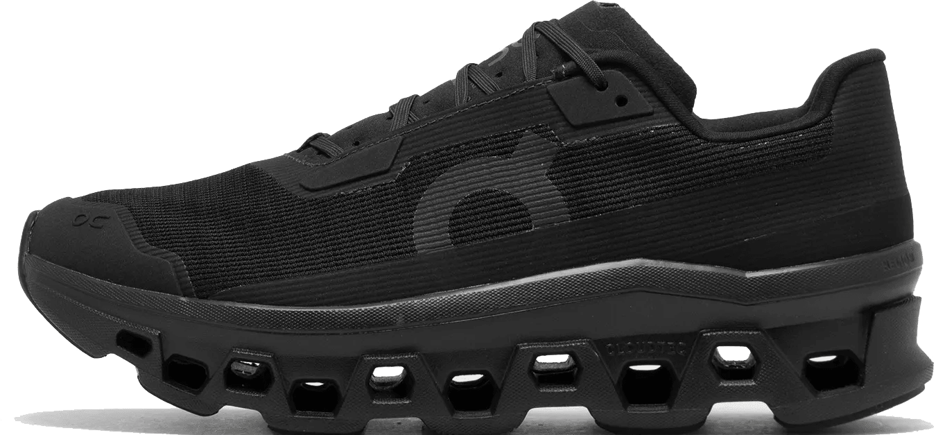 On Cloudmonster Void "Black"