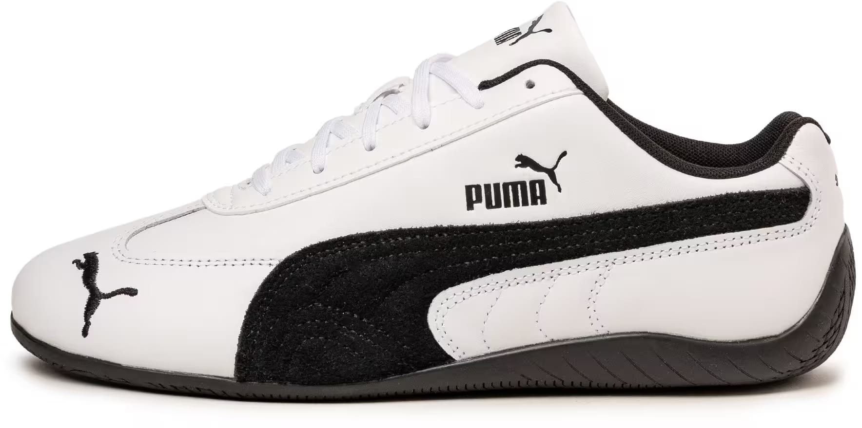 Puma Speedcat Leather White Black Suede Formstrip