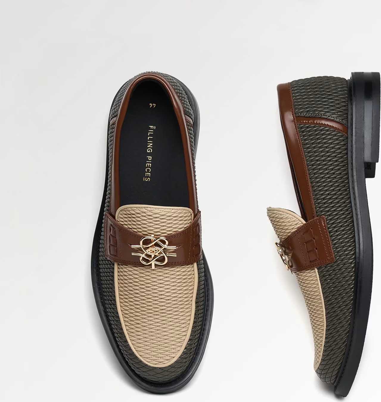 Filling Pieces Loafer Reed Beige / Green