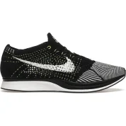 Nike Flyknit Racer Black White Volt