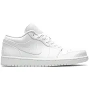 Air Jordan Nike AJ I 1 Low Triple White Fog Grey