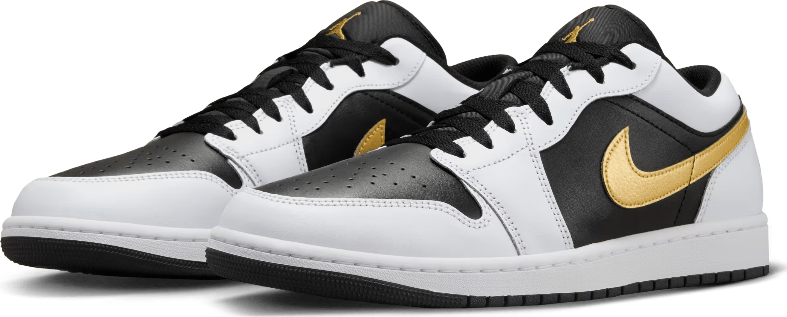 Air Jordan 1 Low "White Metallic Gold"