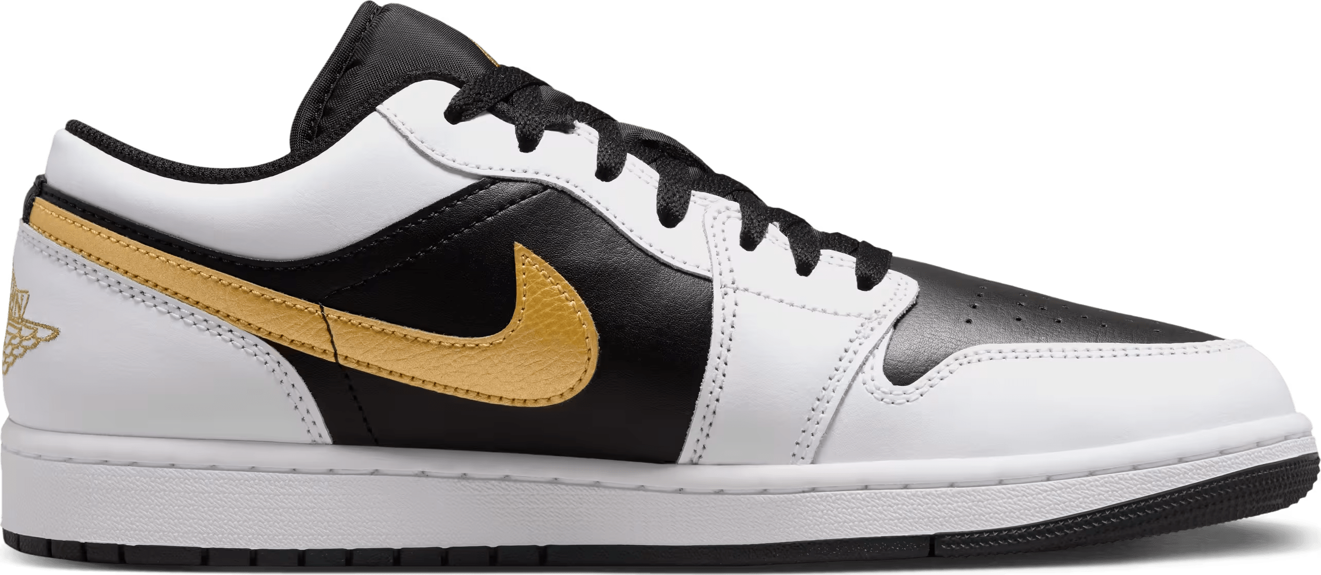 Air Jordan 1 Low "White Metallic Gold"