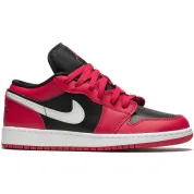 Air Jordan 1 Low Black Very Berry (GS)