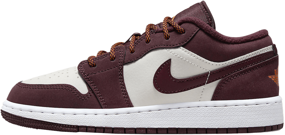 Burgundy low sales top jordans