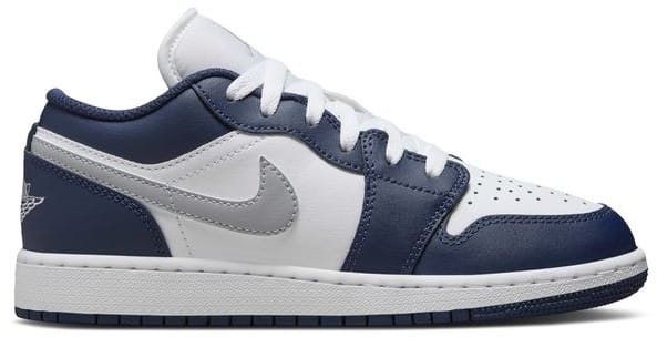 Air Jordan 1 Low GS White Midnight Navy 553560 141 Sneaker Squad