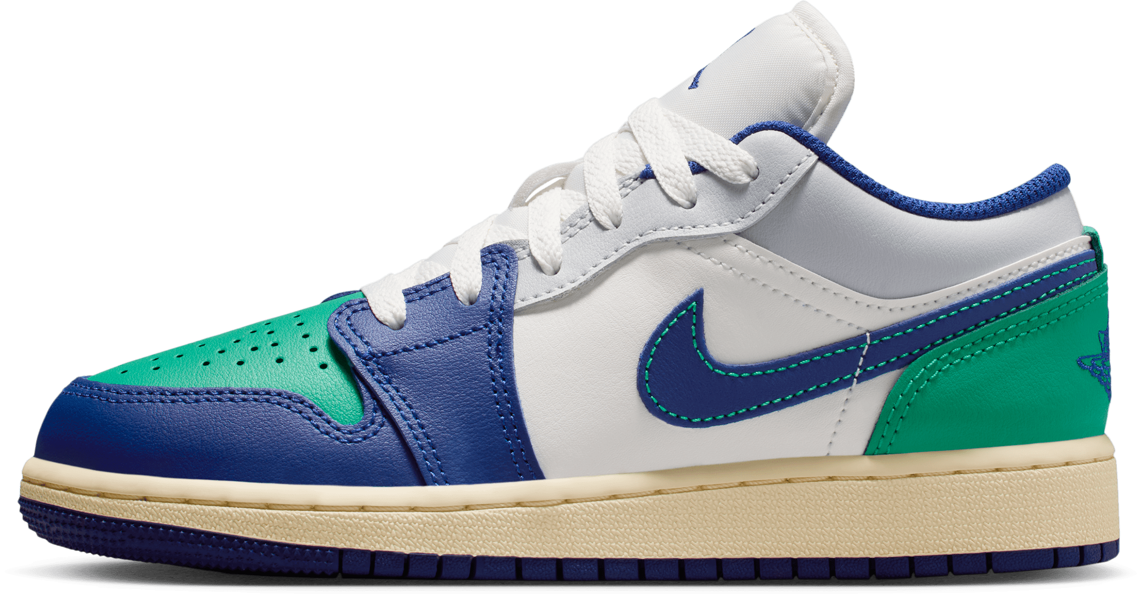 Air Jordan 1 Low GS "Green Blue"