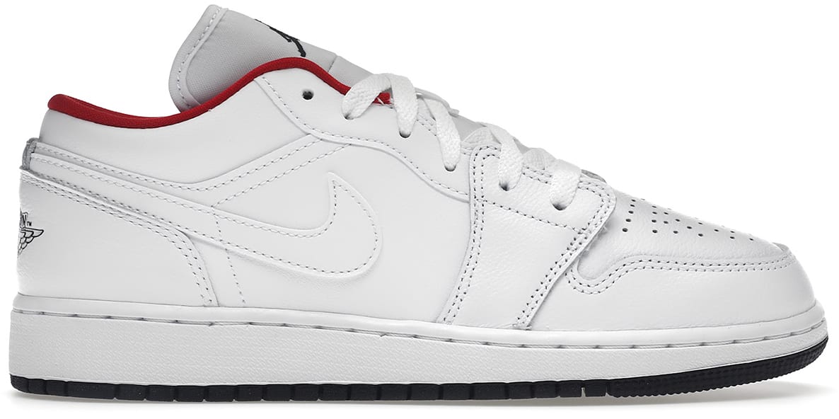 Air Jordan 1 Low GS White Red