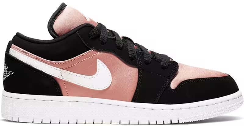 Jordan 1 Low Black White Rose Gold (GS)