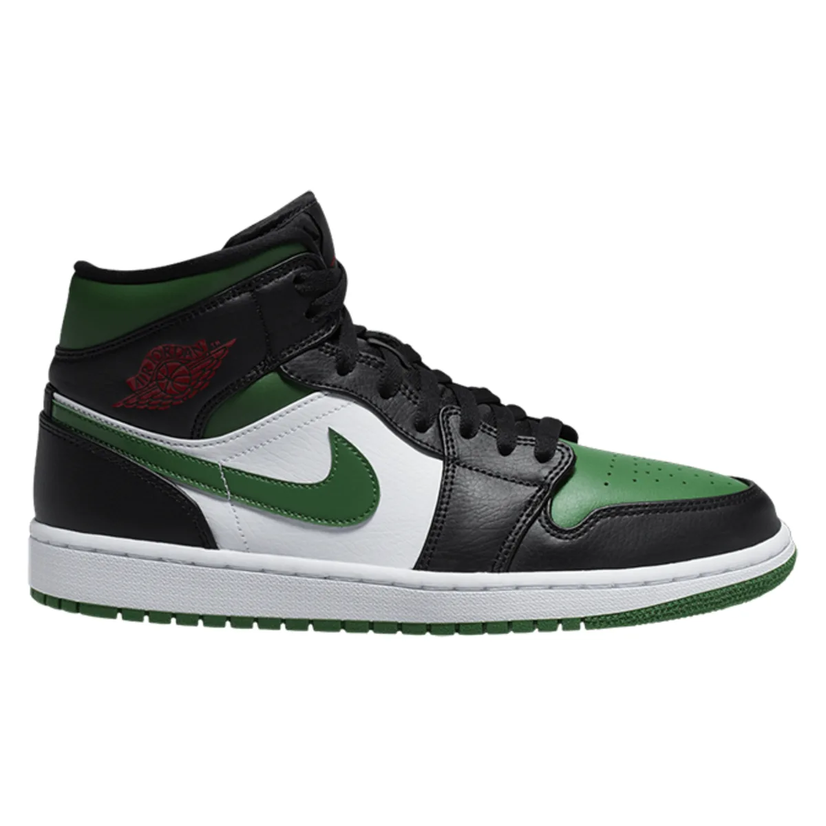 Air Jordan 1 Mid "Pine Green/Red"