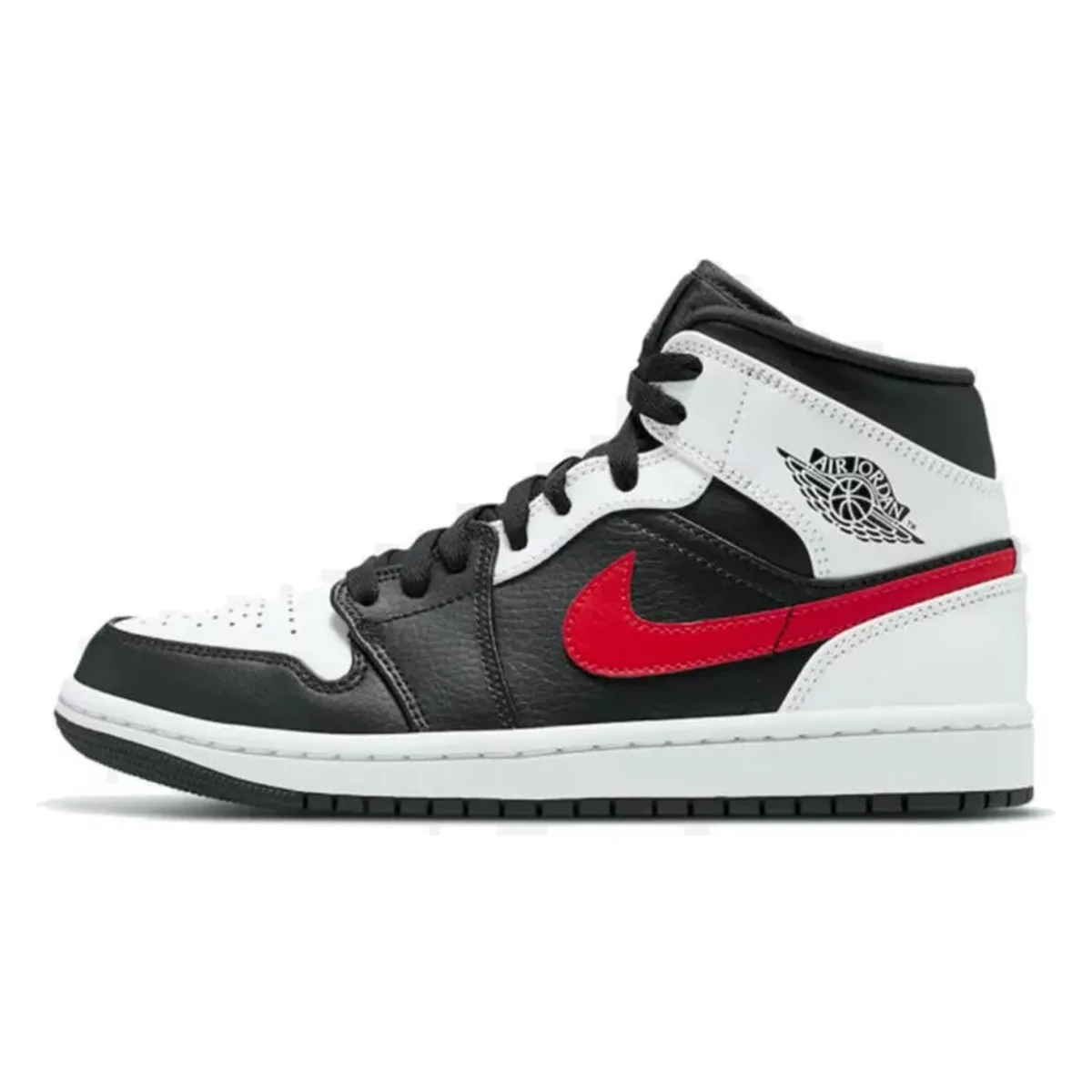 Air Jordan 1 Mid Black Chile Red White