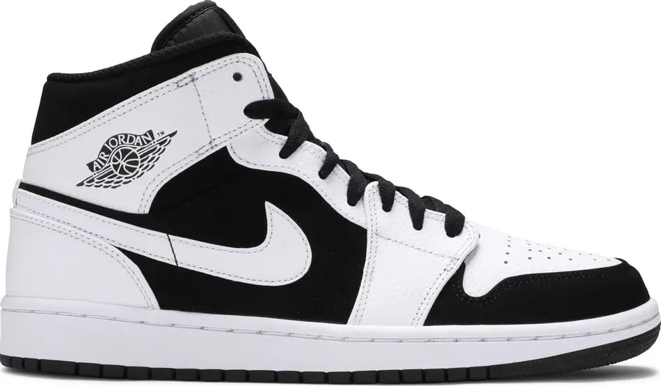 Air Jordan 1 Mid White Black 554724 113 Sneaker Squad