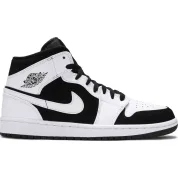 Air Jordan 1 Mid White Black