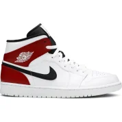 Air Jordan 1 Mid "White/Red"