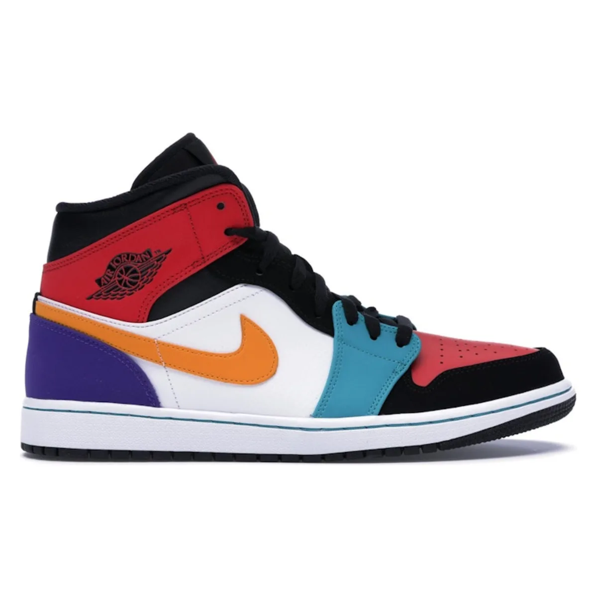 Air Jordan Nike AJ I 1 Mid Bred Multi-Color