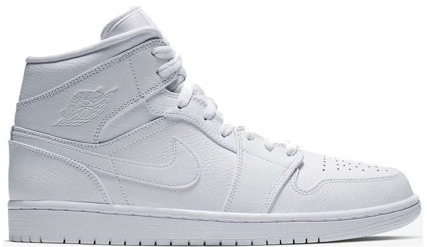 Air Jordan 1 Mid "Triple White"