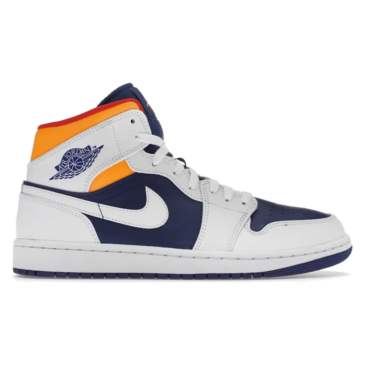 Air Jordan 1 Mid Royal Blue Laser Orange