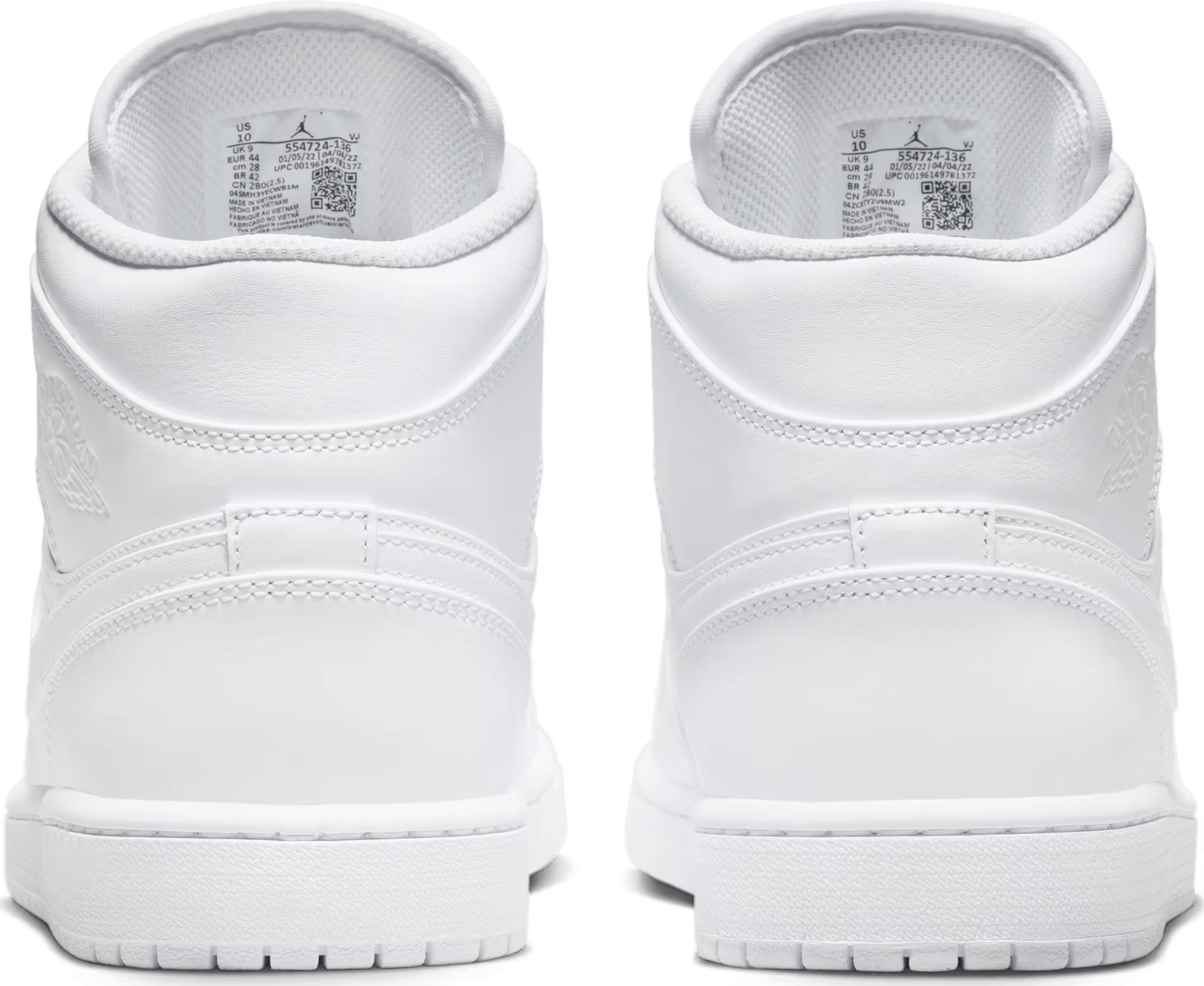 Air Jordan 1 Mid "Triple White"