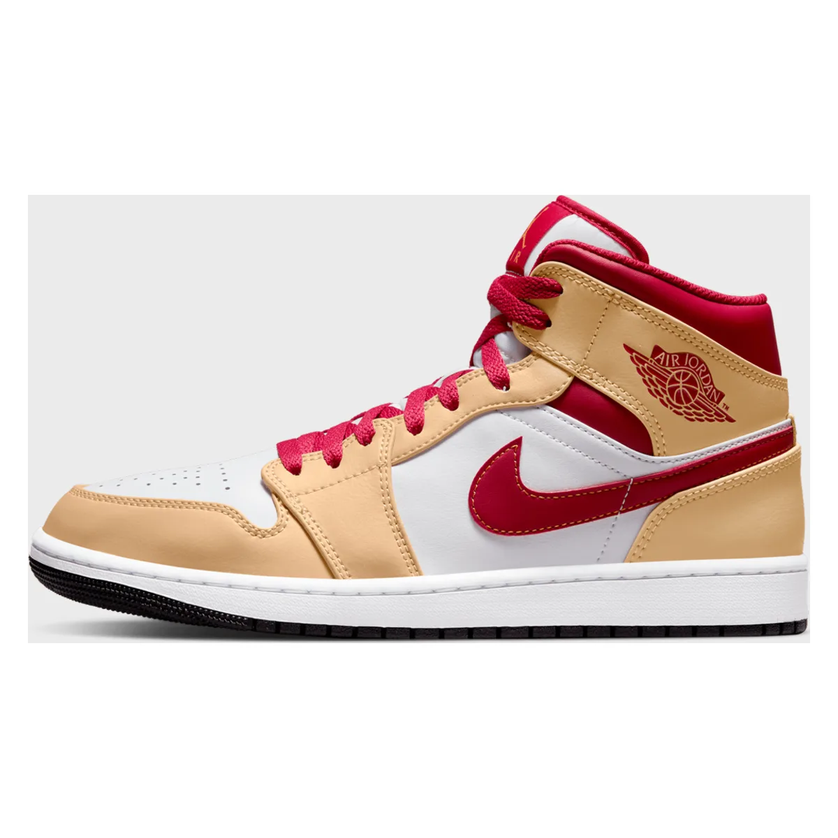 Air Jordan 1 Mid Beige White Red