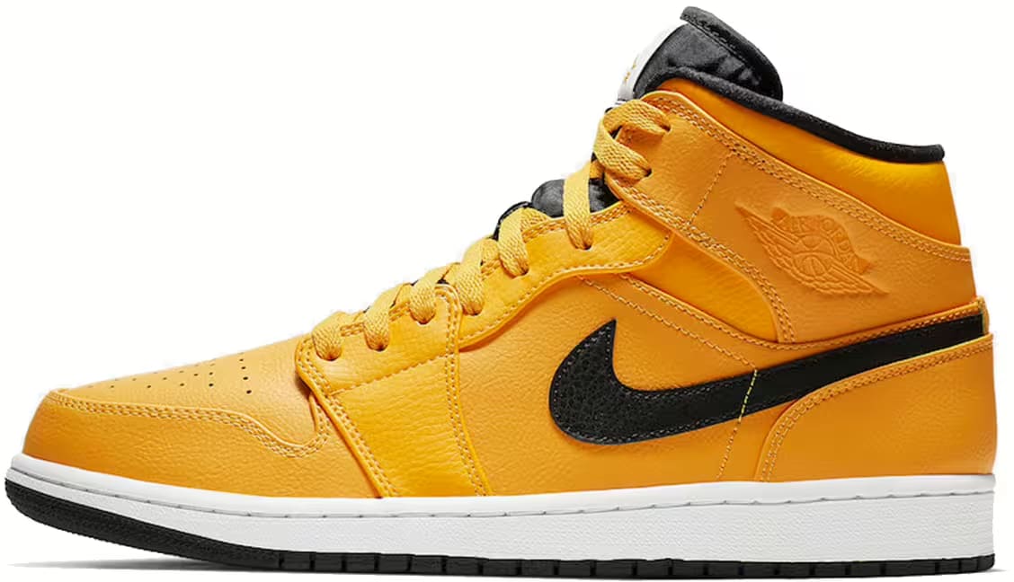 Air Jordan Nike AJ I 1 Mid University Gold Black