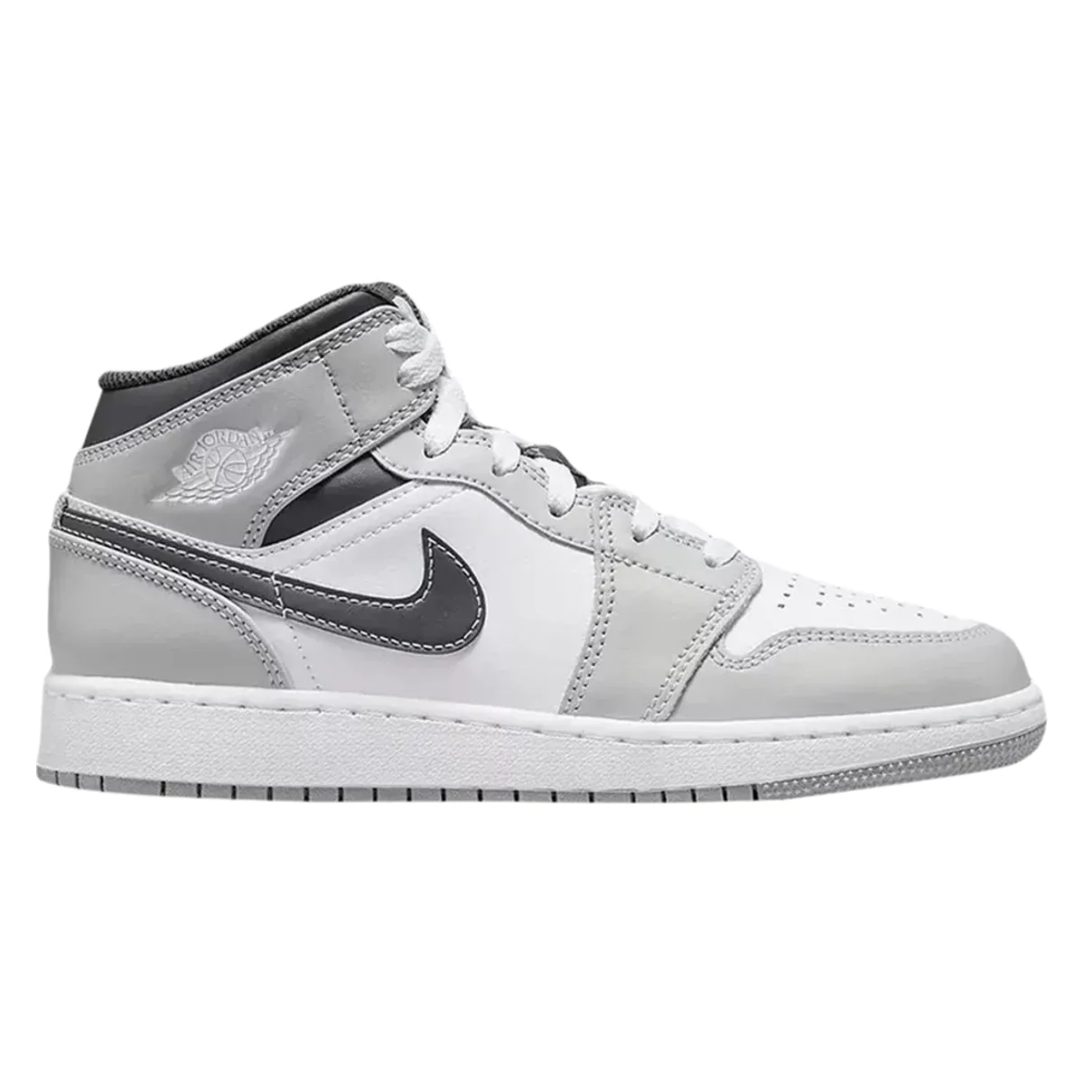 Air Jordan 1 Mid GS "Light Smoke Grey"