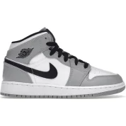 Air Jordan 1 Mid Light Smoke Grey (GS)