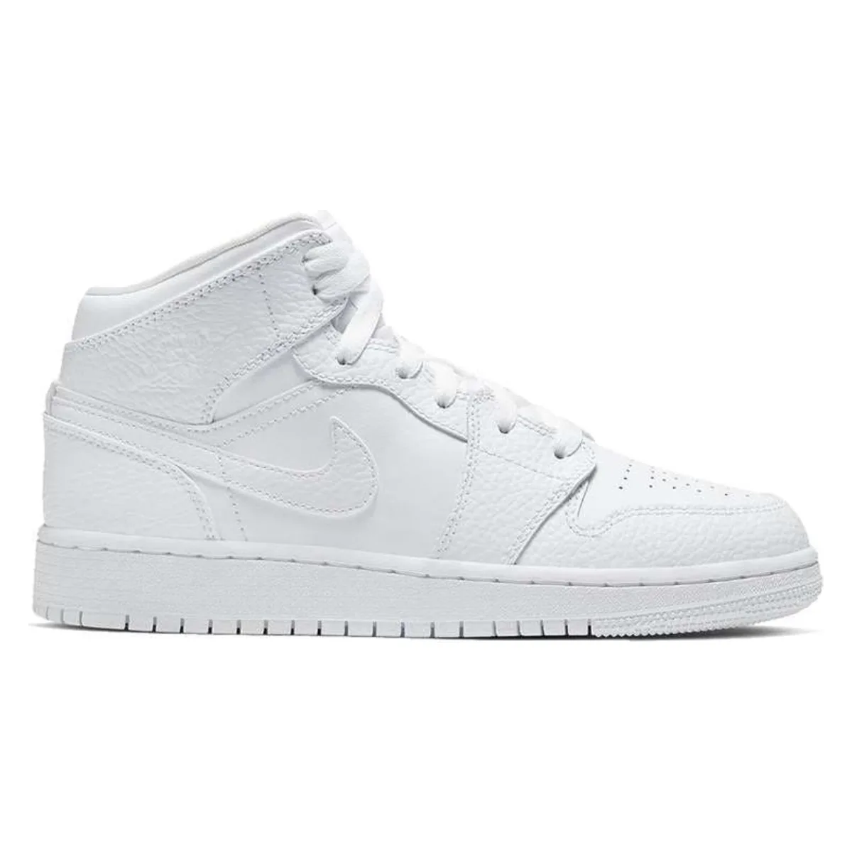 Air Jordan 1 Mid GS "Triple White"