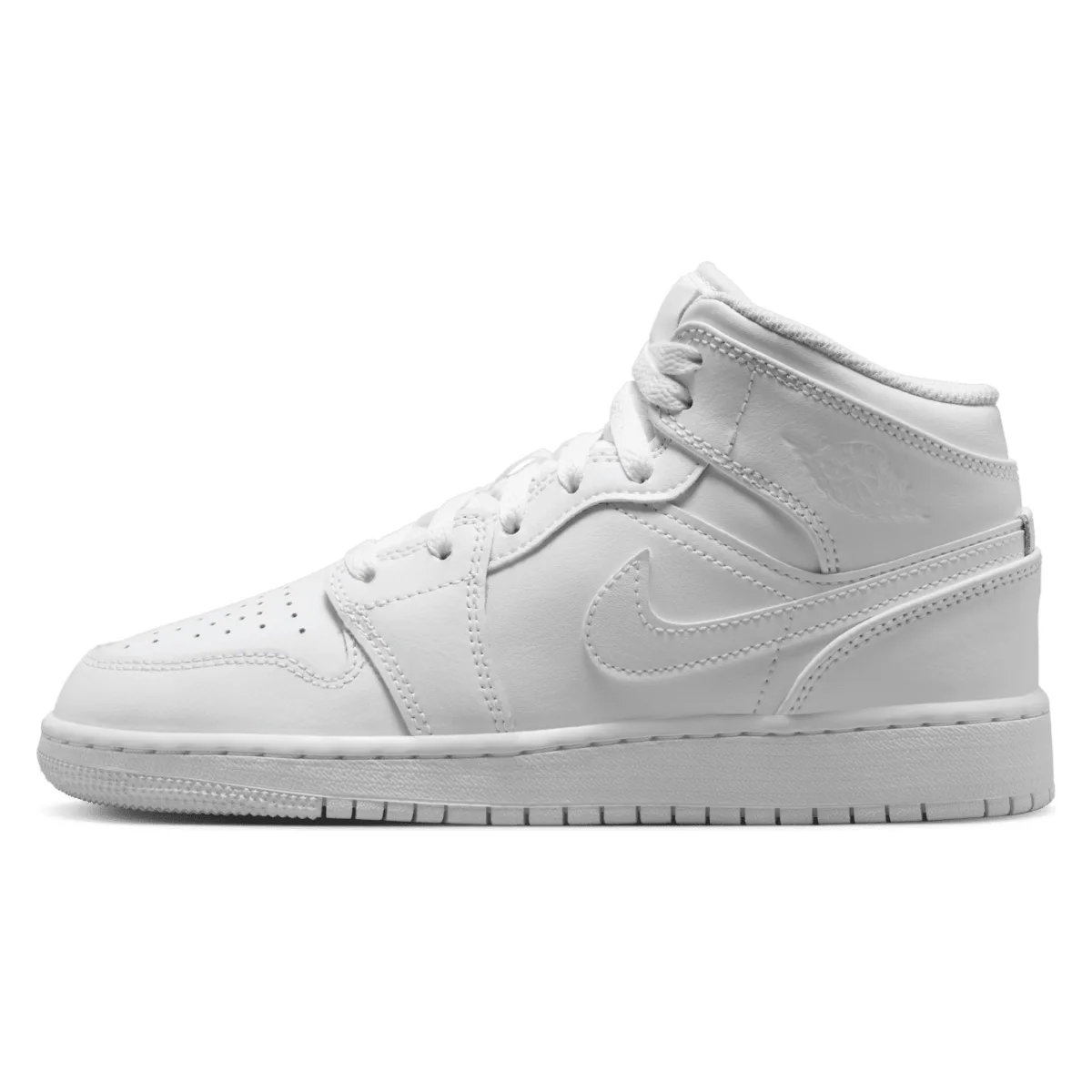 Jordan 1 Mid Triple White (2023) (GS)