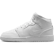 Jordan 1 Mid Triple White (2023) (GS)