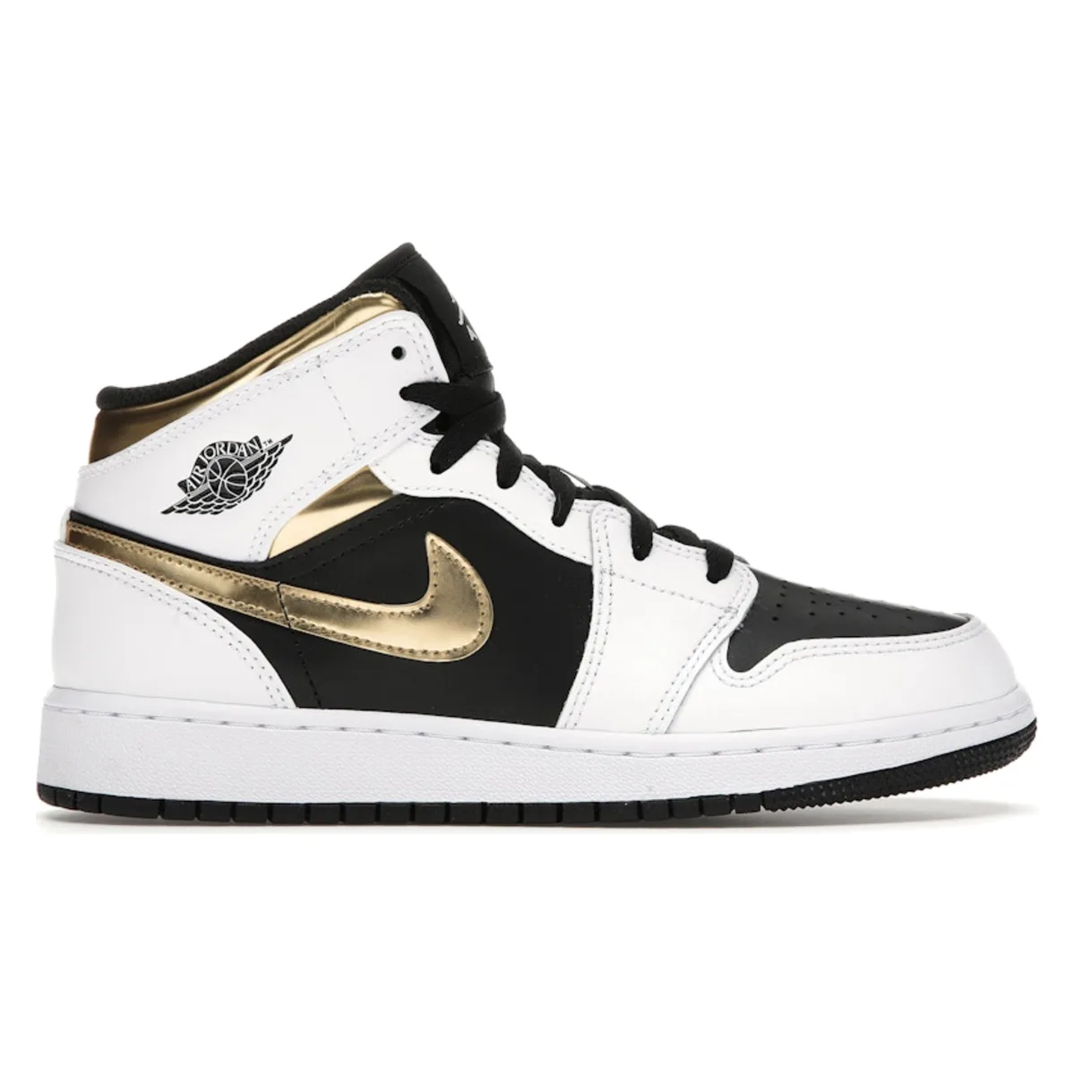Jordan 1 Mid White Gold Black (GS)