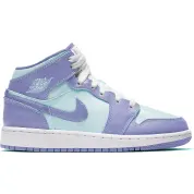 Air Jordan 1 Mid Purple Aqua (GS)