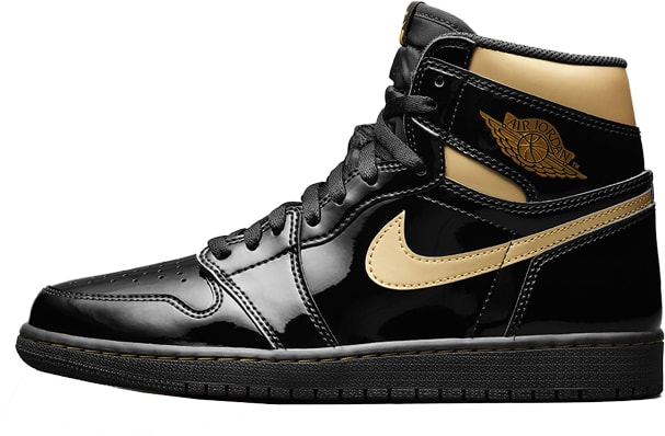 gold air jordan 1